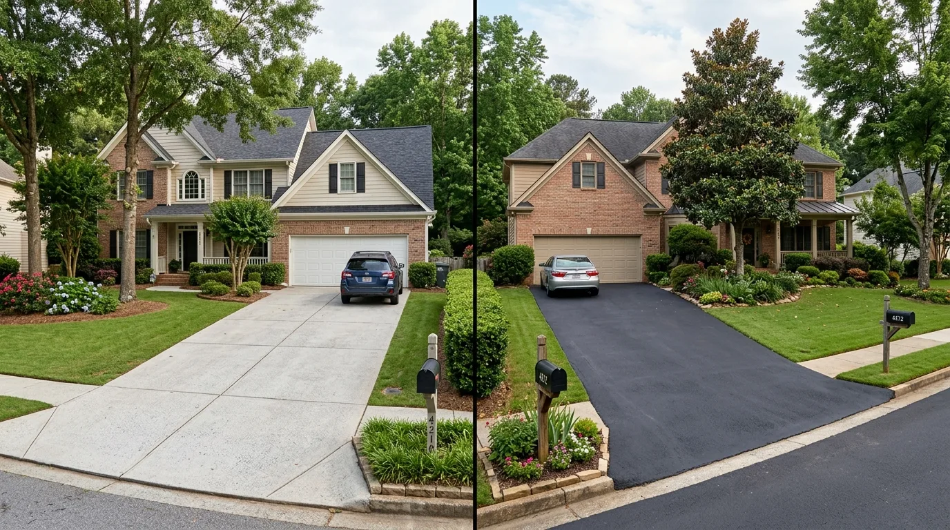 Concrete vs. Asphalt Driveway in Alpharetta, GA: Which Wins?